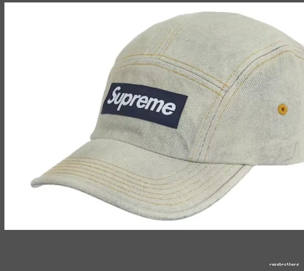 Washed Hat CAP Black Tannin DENIM Water White CAMP Camping Washed SS23 Blue Water 0713